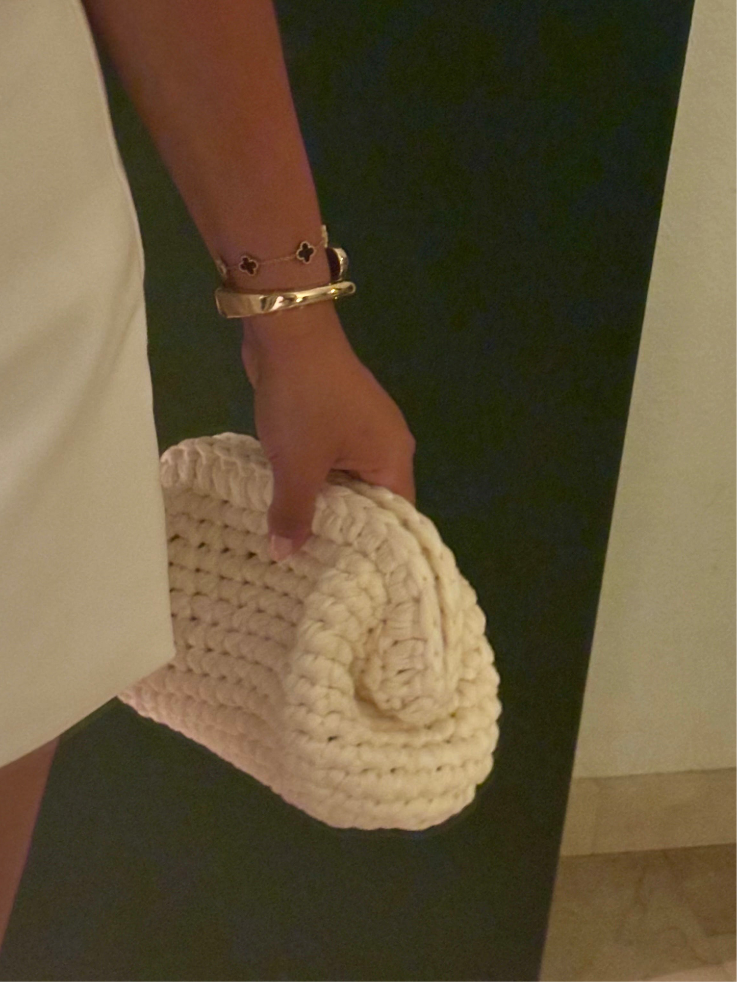 ‘The Woven Clutch’ in CREAM