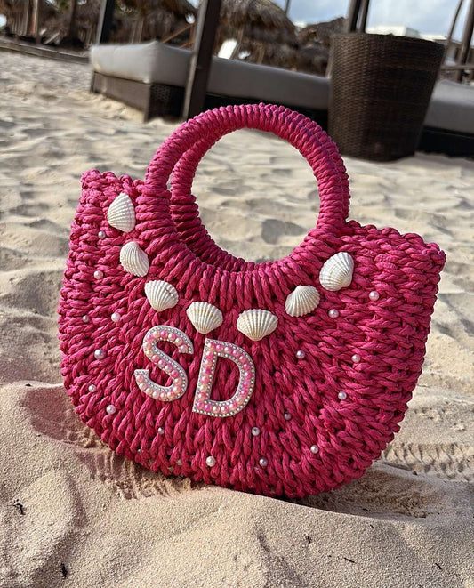'ISLA' beach bag in PINK