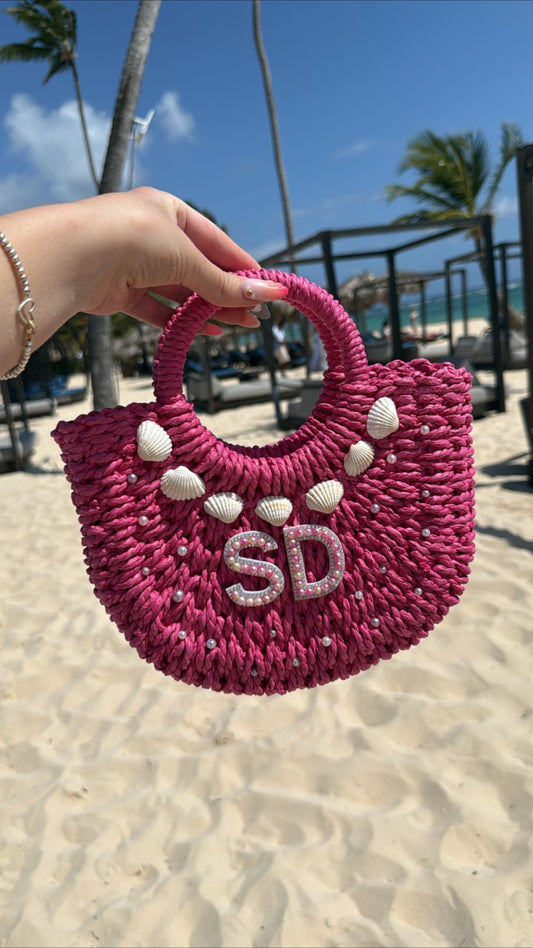'ISLA' beach bag in PINK